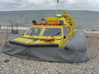 Close-up of craft landed